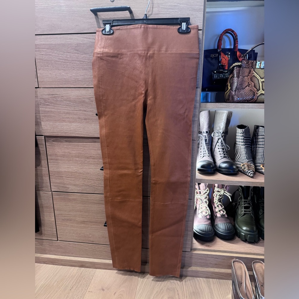 Brown Women's leather Leggings